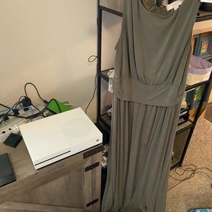 Olive green maxi dress